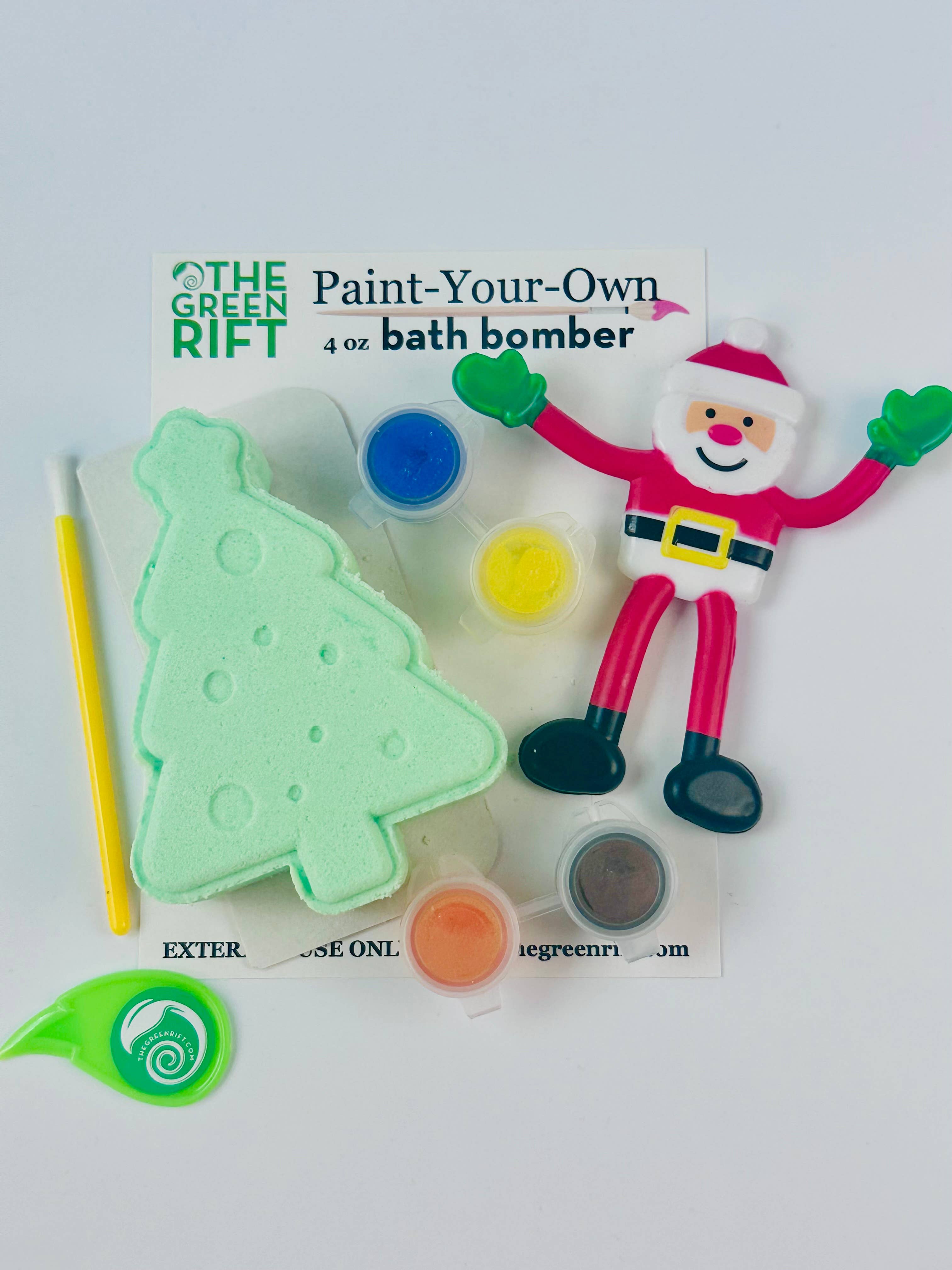 The Green Rift - Vente Bombe de bain/poudre effervescente pour le bain - Bombe de bain Tree Paint Your-Your Own, Fêtes, Saisonnier2
