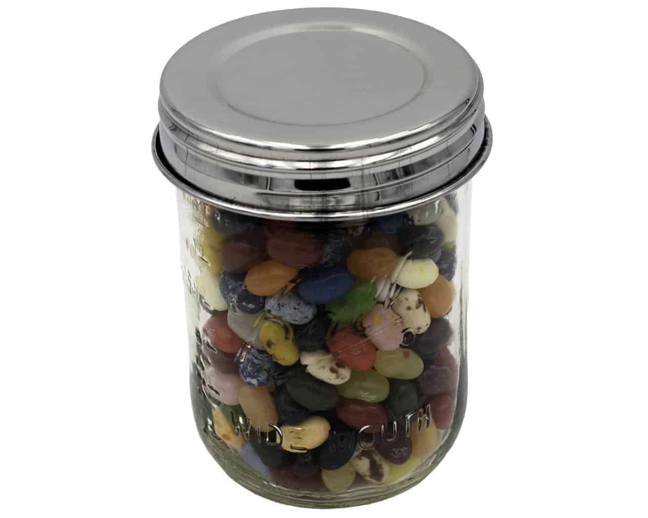 Mason Jar Lifestyle - Vente Boîtes de conservation - Couvercles de rangement en acier inoxydable poli de reproduction vintage pour bocaux Mason, lot de 51