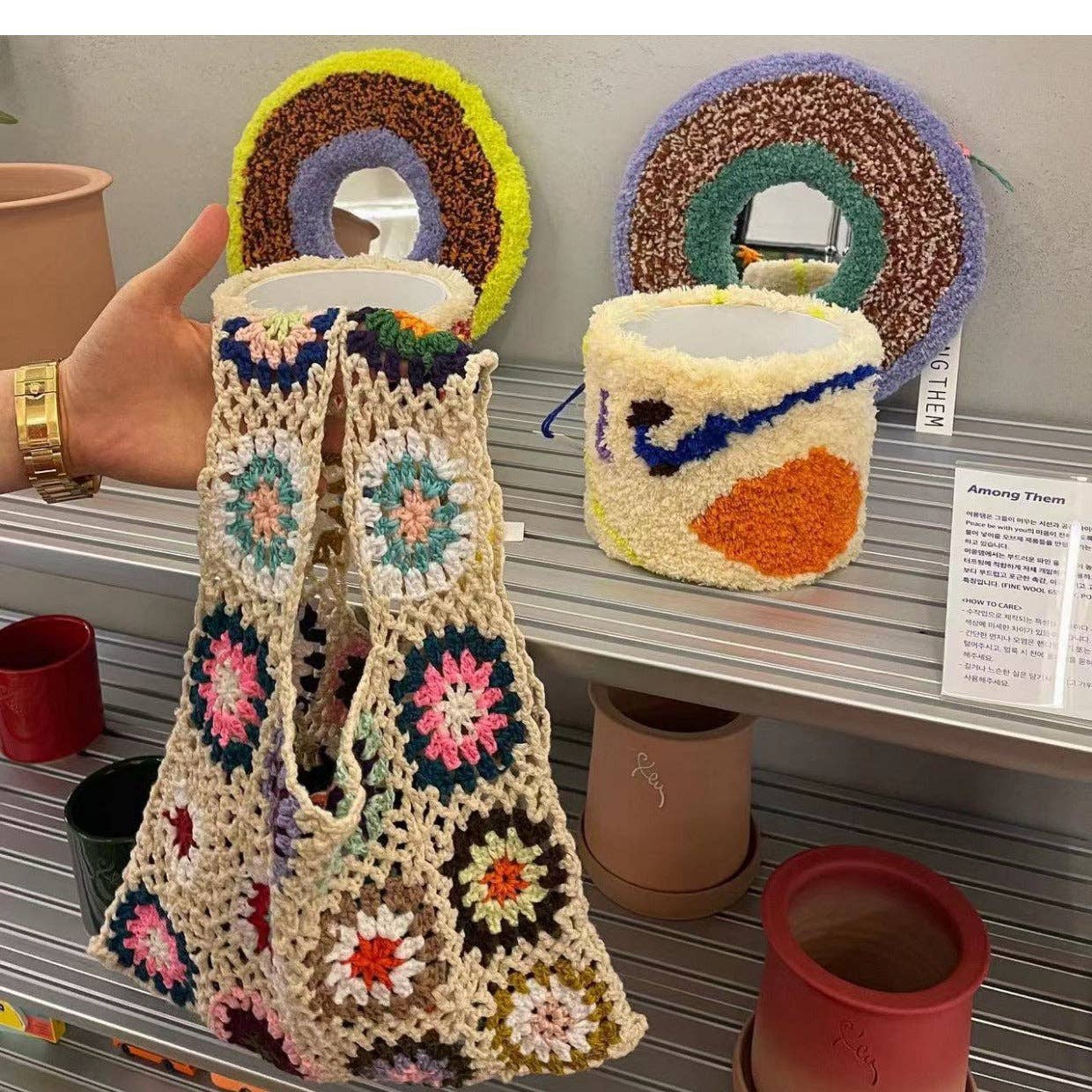 Funkyrel® Atzbranding Limited - Vente Tote bag – femme - Sac Vintage au Crochet - Sac à Main Exquis9