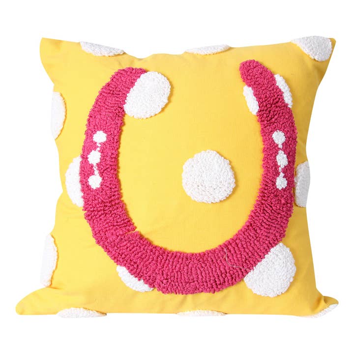 Polka Dot Horseshoe Pillow for wholesale by Barrel Down South