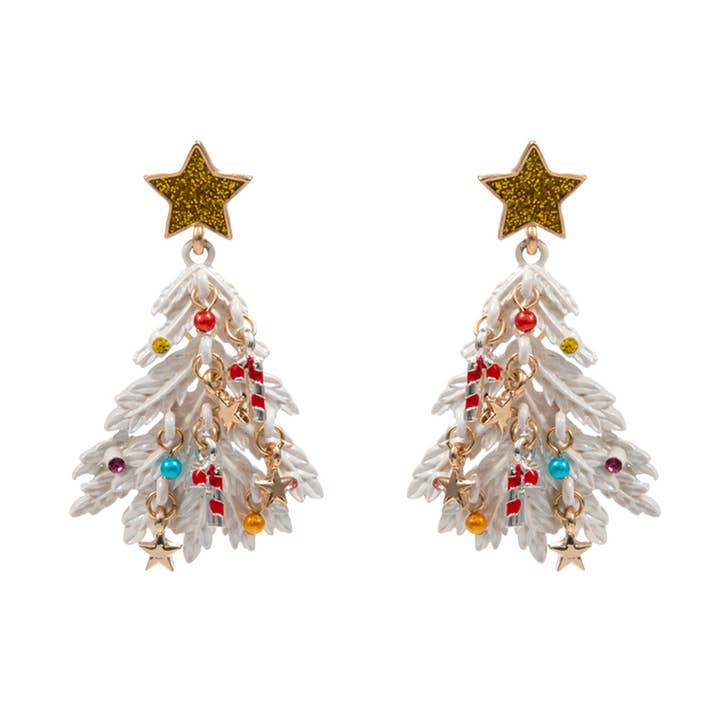 Wona Trading, Inc. - Wholesale Dangle Earrings - Christmas Tree Dangle Earrings