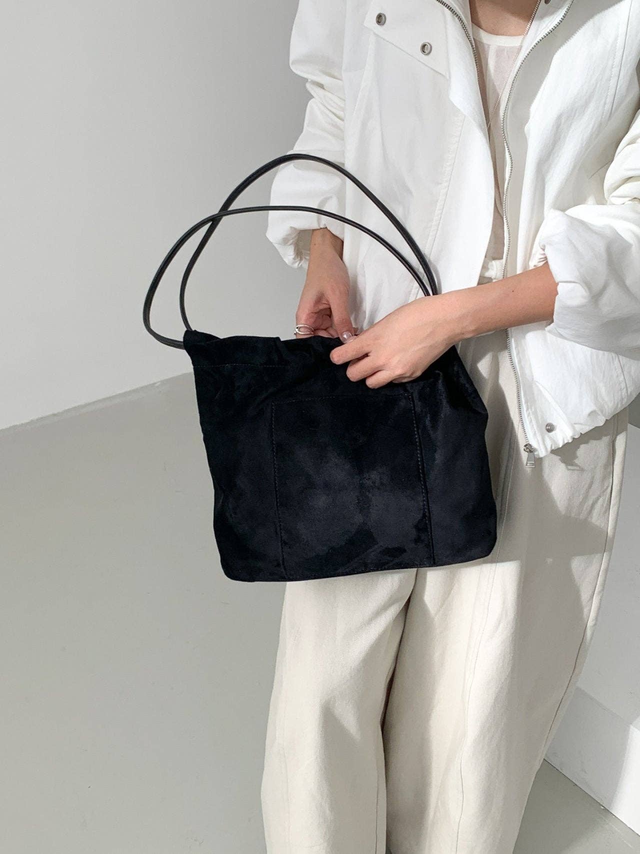 Little Light - Wholesale Shoulder Bag - Women's - Stella Soft Suede Gather Bucket Bag16