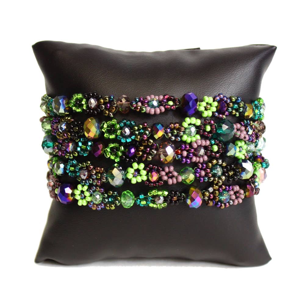 Sanyork Fair Trade - Wholesale Beaded Bracelet - Crystal Daisy Bands Assorted Bracelet Handcrafted Glass Bead1