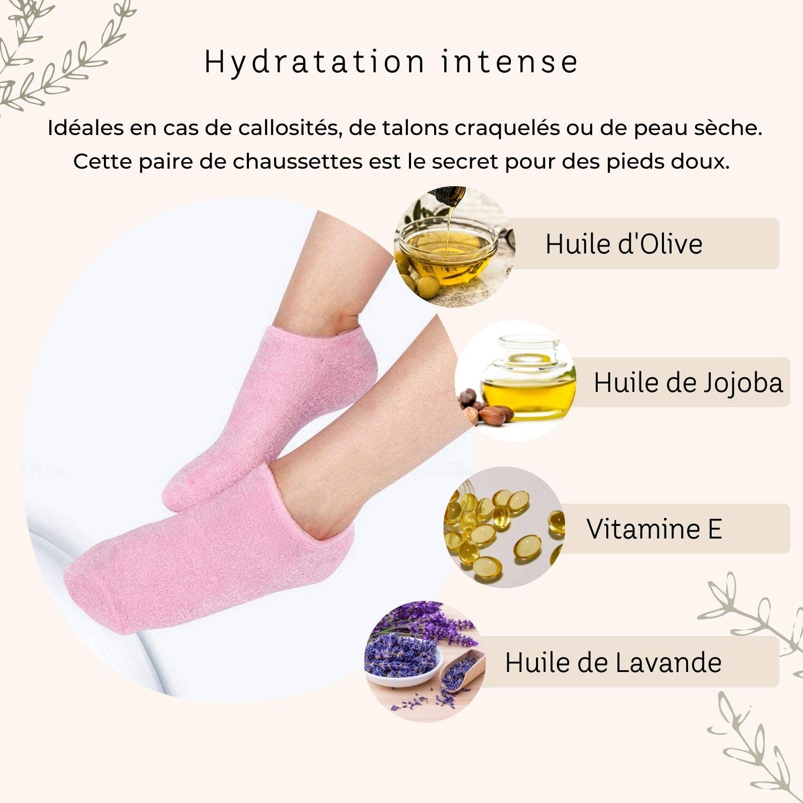 Zen'Arôme - Wholesale Socks - Women's - Pink Moisturizing and Softening Socks with Oils2