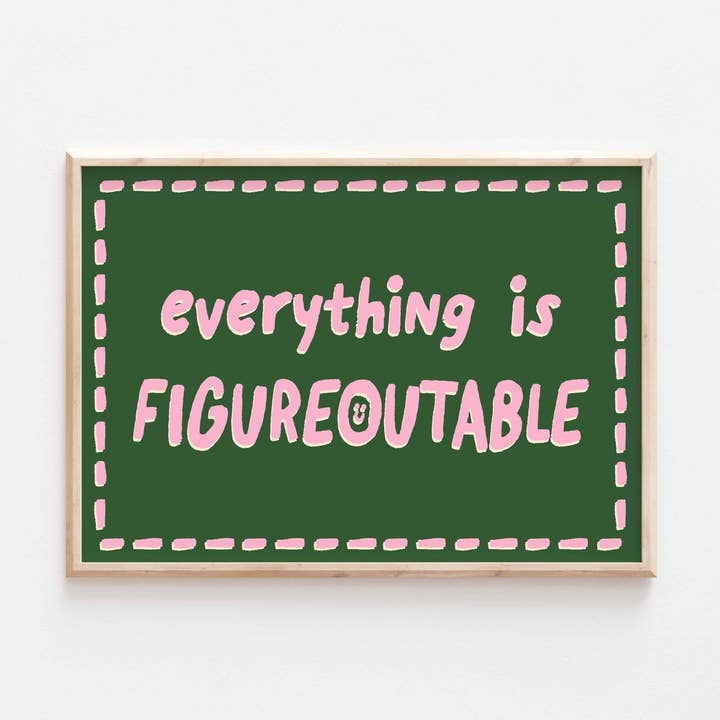 Tudo é Resolúvel Impressão Artística por atacado de POSTERAMI