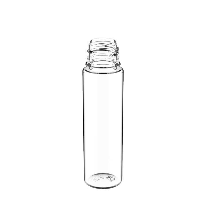 Copackr - Wholesale Travel Container - Chubby Gorilla 60ML Unicorn Bottle - Clear Bottle / Black Cap - V34