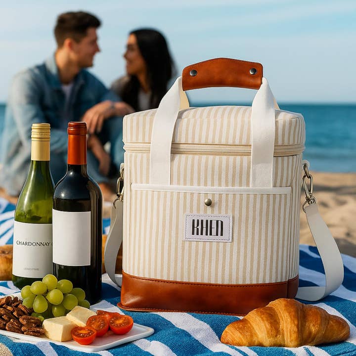 The Wine Savant / Khen Glassware - Wholesale Wine Tote - 2 Bottle Wine Carrier Tote, Insulated Leakproof Cooler Bag5