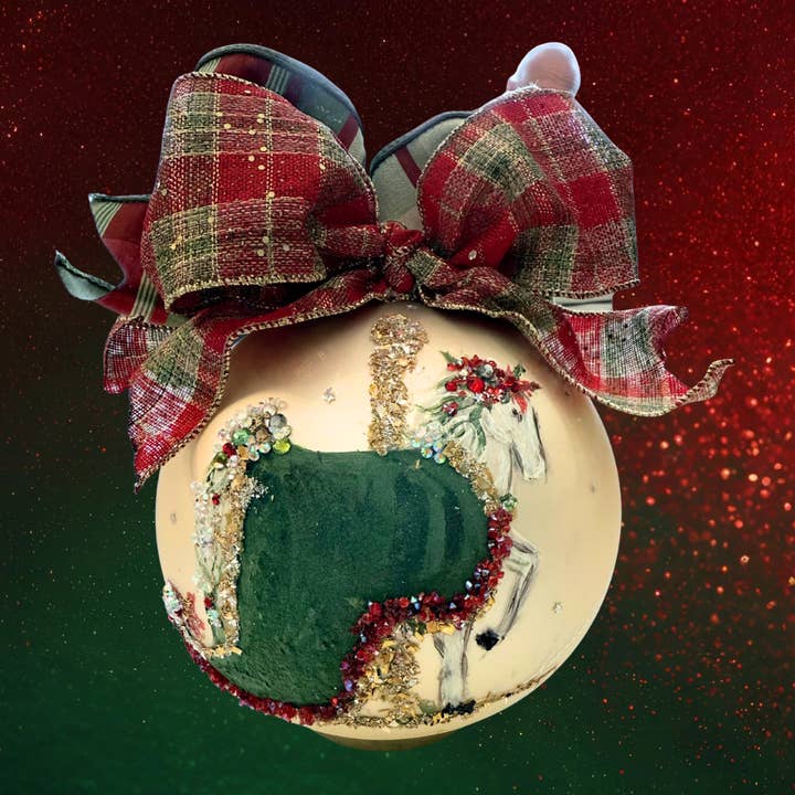 6" - CHRISTMAS CAROUSEL ORNAMENT for wholesale by Natalie Sarabella LLC