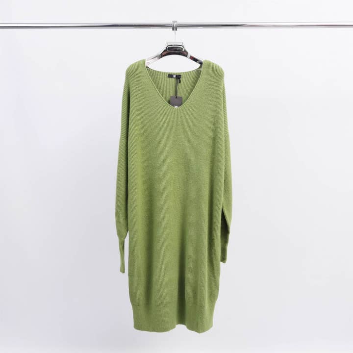 Cecile Wang – wholesale Klänning - Dam – V-ringad stickad klänning 21557031