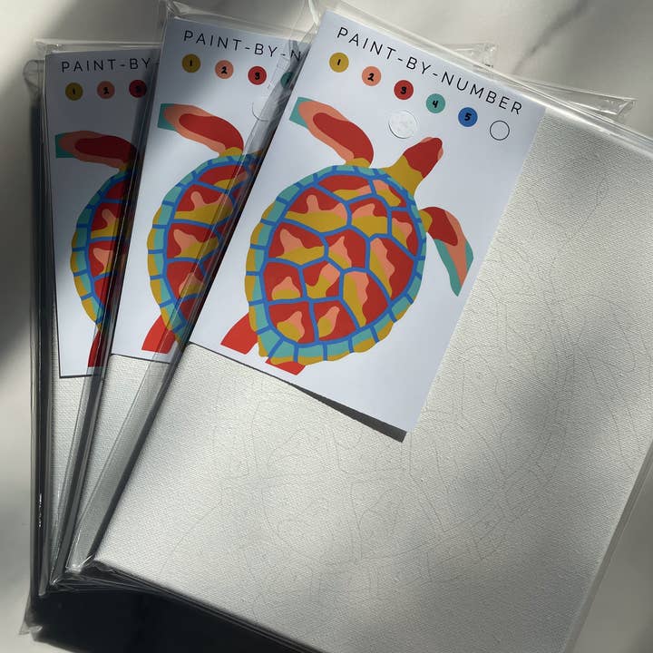 Fundenberger Studio - Wholesale DIY Craft Kit - Sea Turtle Paint-By-Number2