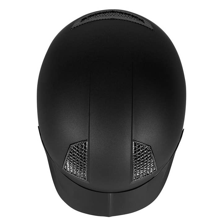 Black TuffRider Starter Helmet with Carbon Fiber Print Grill for wholesale on Faire2