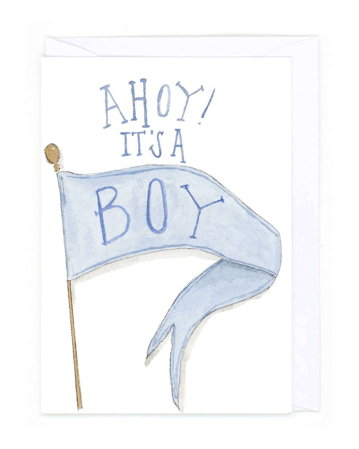 Bear on Paper - Wholesale Baby Card - "Smalls- A Boy"0