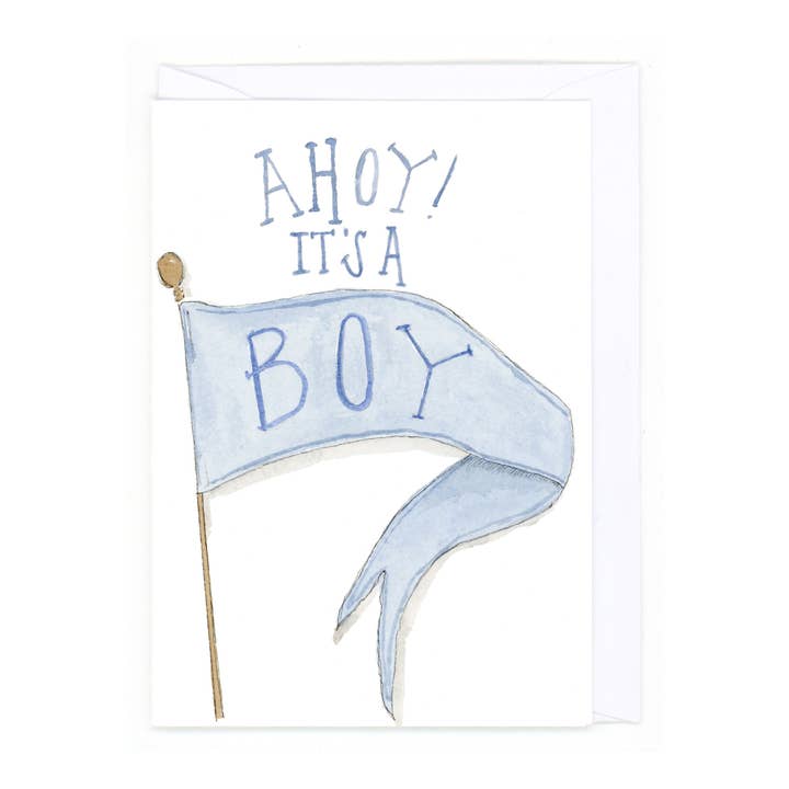 Bear on Paper - Wholesale Baby Card - "Smalls- A Boy"