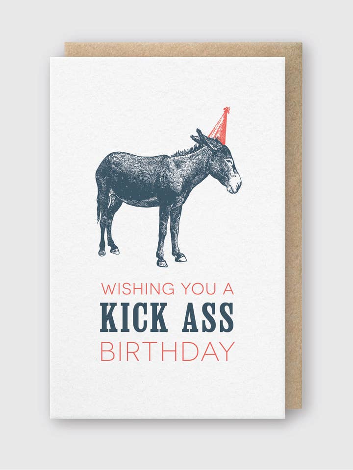 Kick Ass Birthday Card for wholesale by Pike Street Press