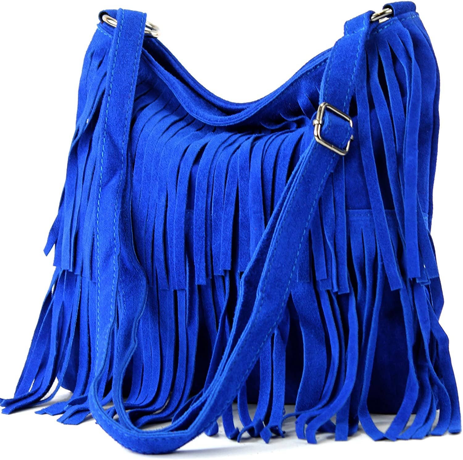 Ellas Trading - Wholesale Crossbody Bag - Women's - Italian Suede Leather Fringed Shoulder Crossbody Bag10