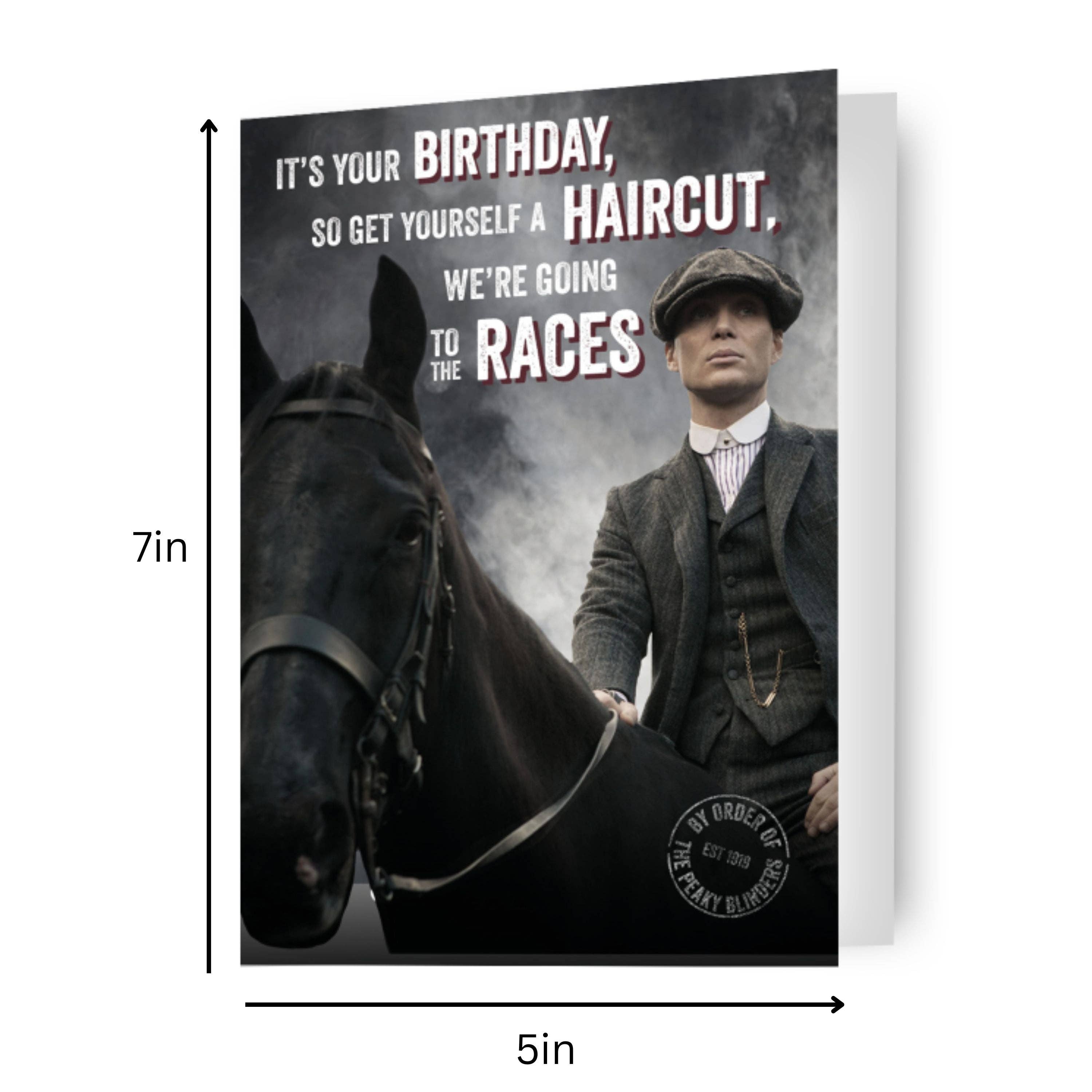 Danilo Promotions Ltd – wholesale Birthday card – Peaky Blinders Races Birthday Card1