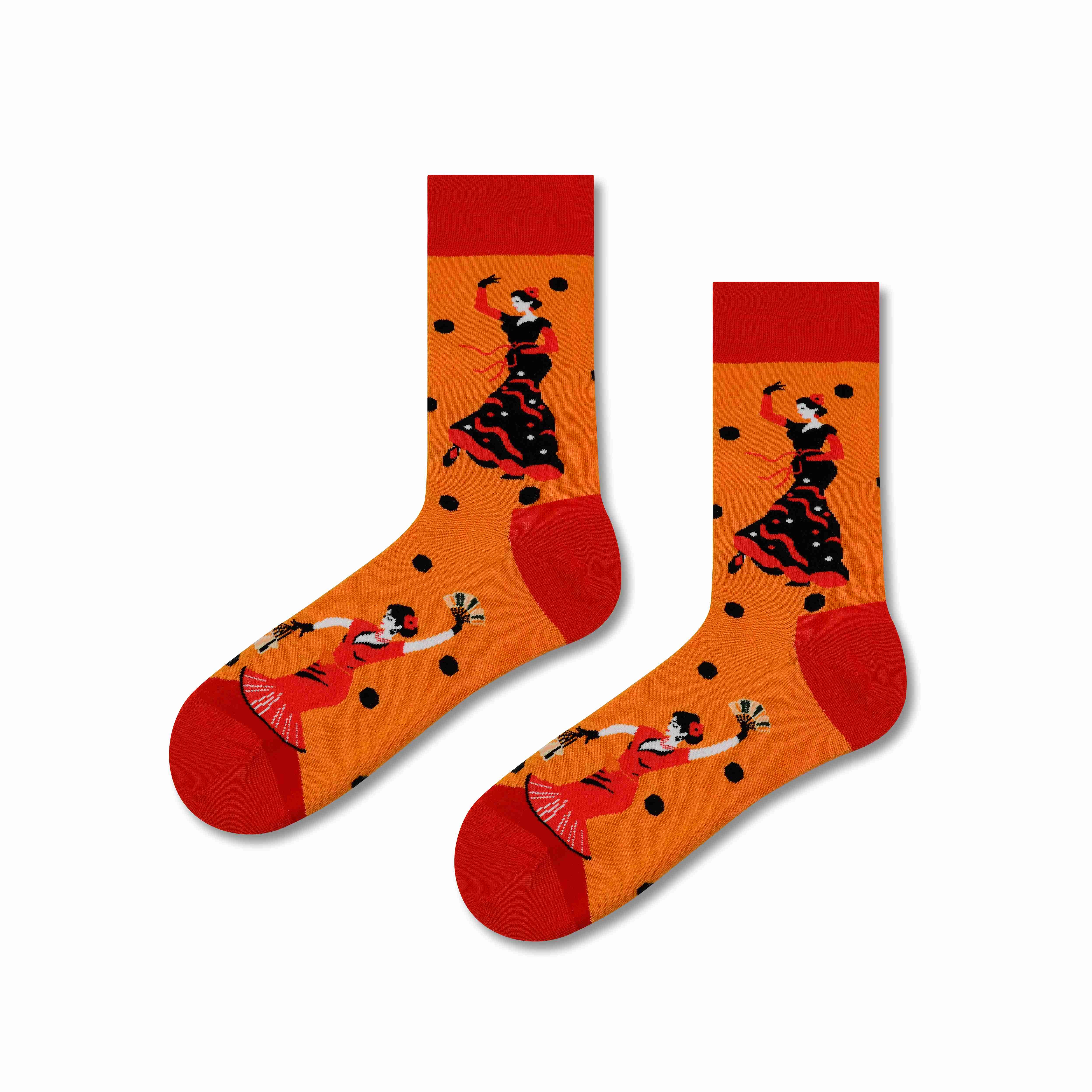 Marc JoJo - Wholesale Socks - Unisex - 💃🧦Flamenco Passion Socks🧡🌹0