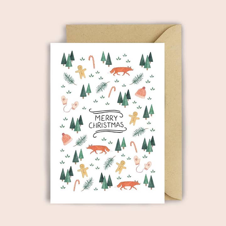 Foxy Forest · Folded Card for wholesale by luvter paper