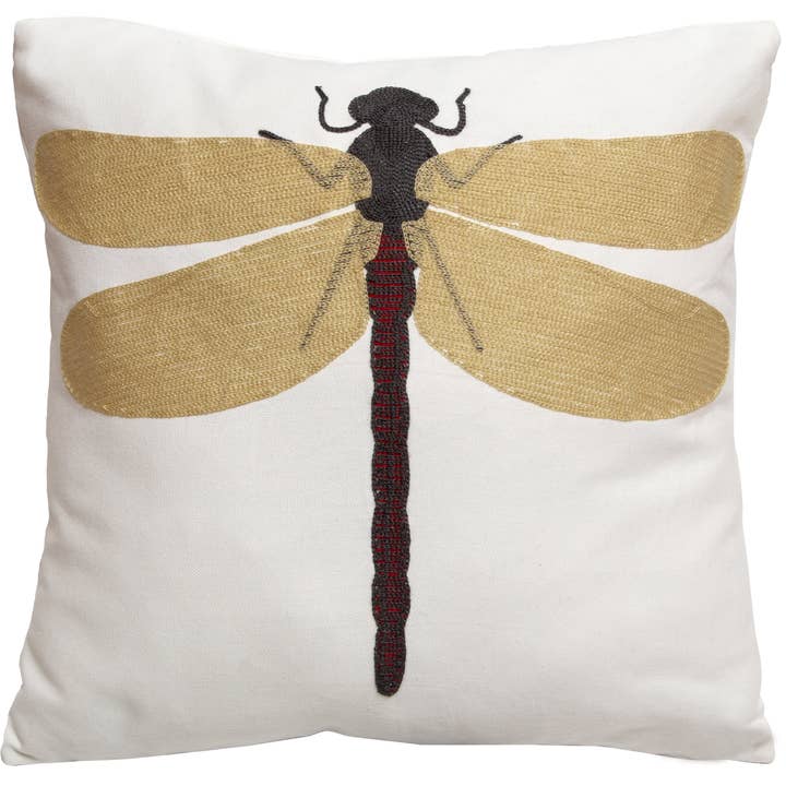 Carstens, Inc. - Wholesale Throw/Decorative Pillow - Embroidered Dragonfly Pillow