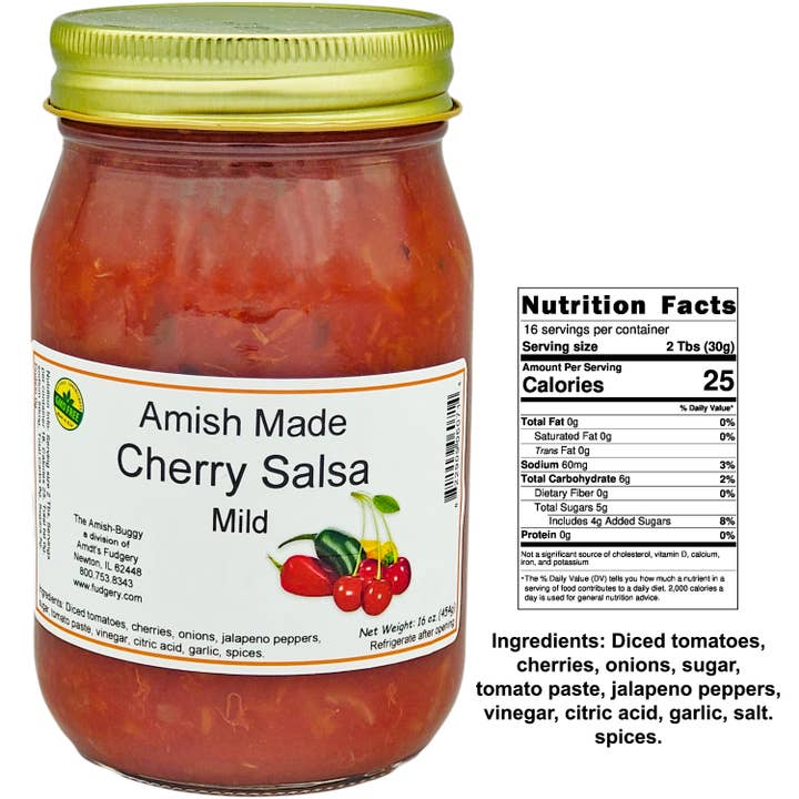 Arndt's Fudgery LLC - Wholesale Salsa - Amish Fresh Made Salsa 16 oz. Jar2