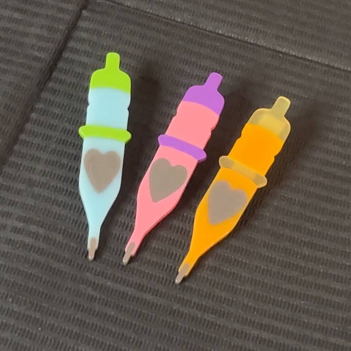 Grlpwr Art - Wholesale Hair Clip - Women's - Multi Color Cartridge Alligator clips (PREORDER)2