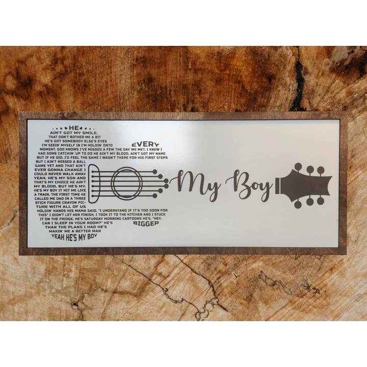 Crates Etc - Venta al por mayor Letreros - Canción personalizada - cartel personalizado - Letras de canciones - boda - Cartel