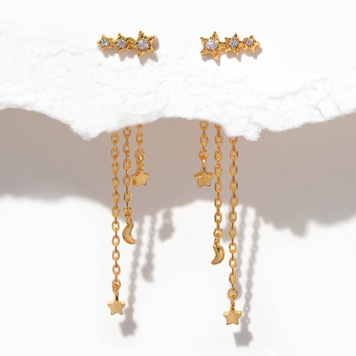 Meteor Shower Dangle Earrings for wholesale by Girls Crew