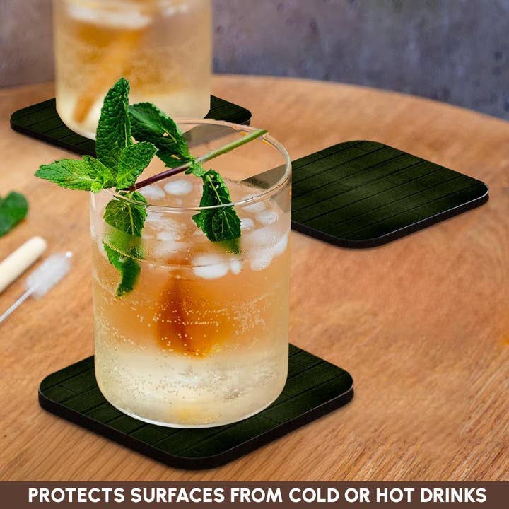 3dRose - Wholesale Coasters - 3dRose, Image of Olive Army Green Horizontal Brick Wall, Coaster9