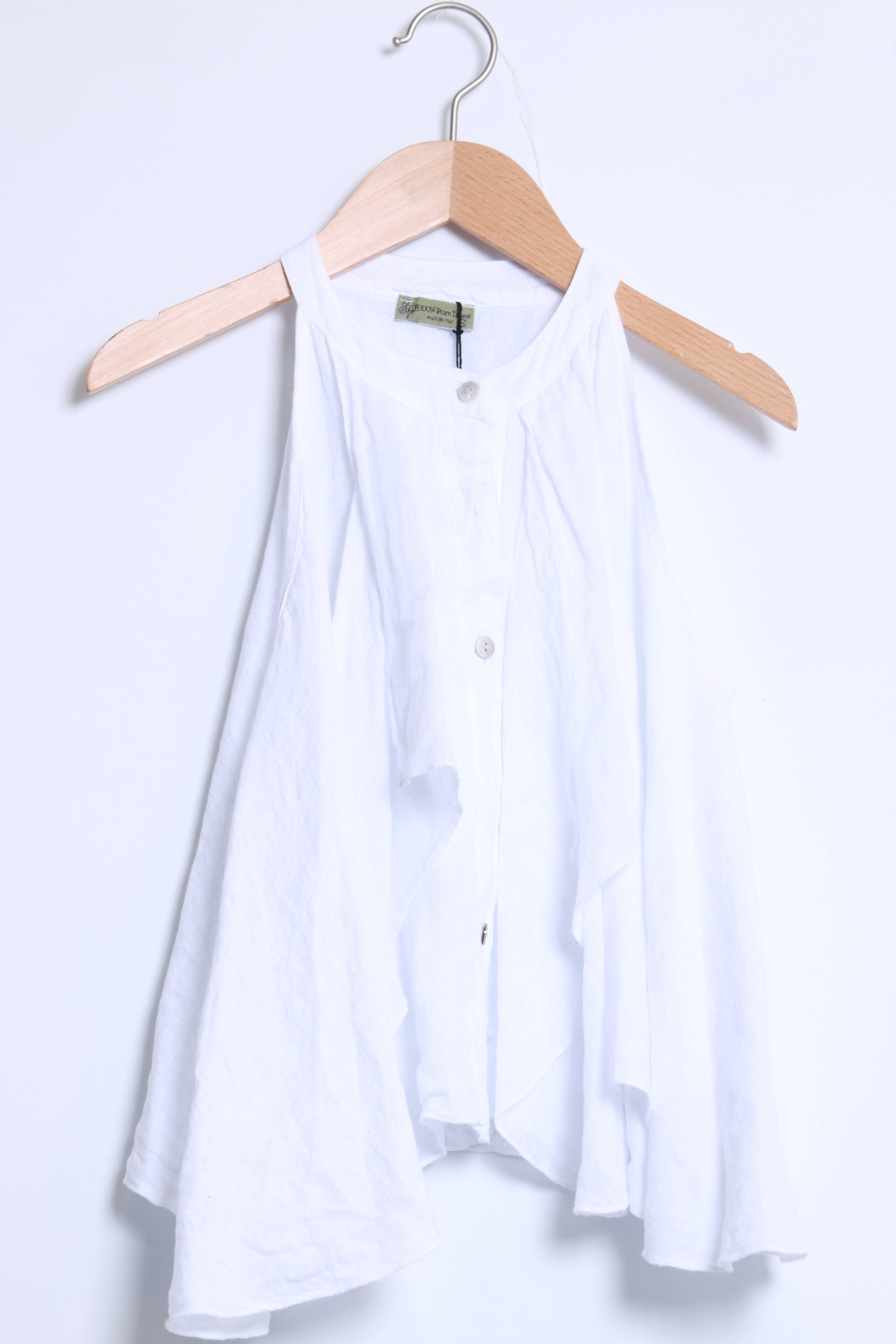 Shyloh - Wholesale Button Down Shirt - Women's - Ruffled linen top 1581914