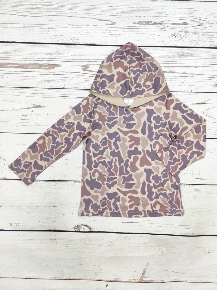 Sudadera con capucha de camuflaje para bebés para venta al por mayor de sassy kids palace