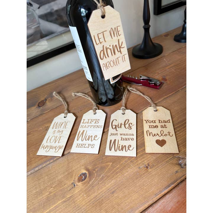 knocks on wood - Wholesale Gift Tag - Gift Tags For Wine Bottle Tags Wine Gift Tags Reusable Gift5