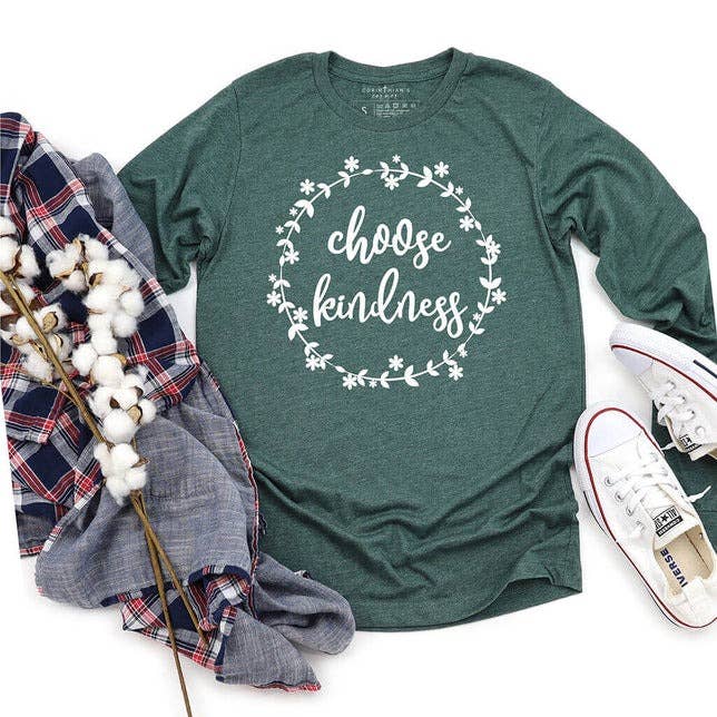 Choose Kindness Long Sleeve for wholesale by Corinthian's Corner