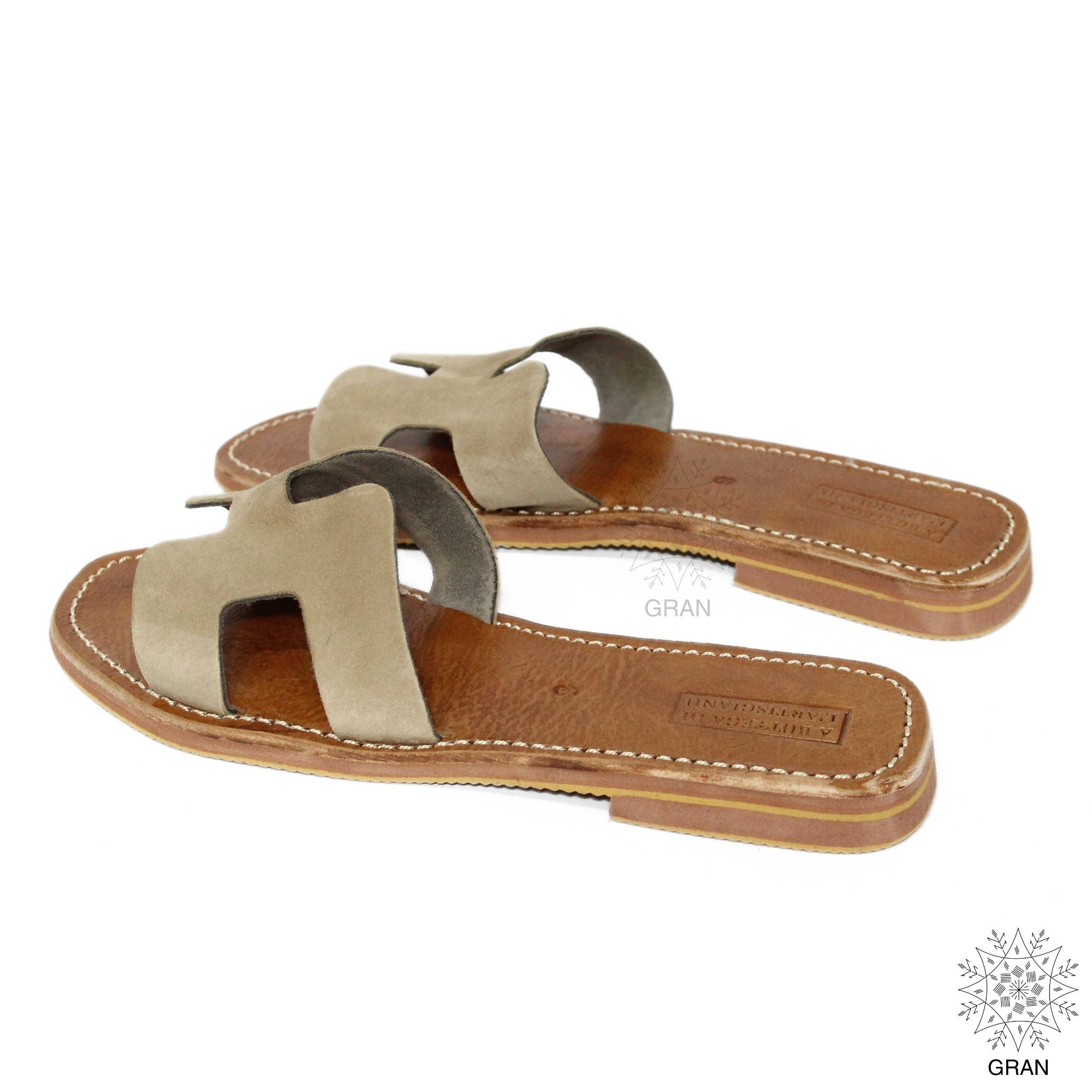 Gran Wholesale - Wholesale Sandals - Women's - Premium Suede Leather Slippers for Summer, Leather Sandals.4