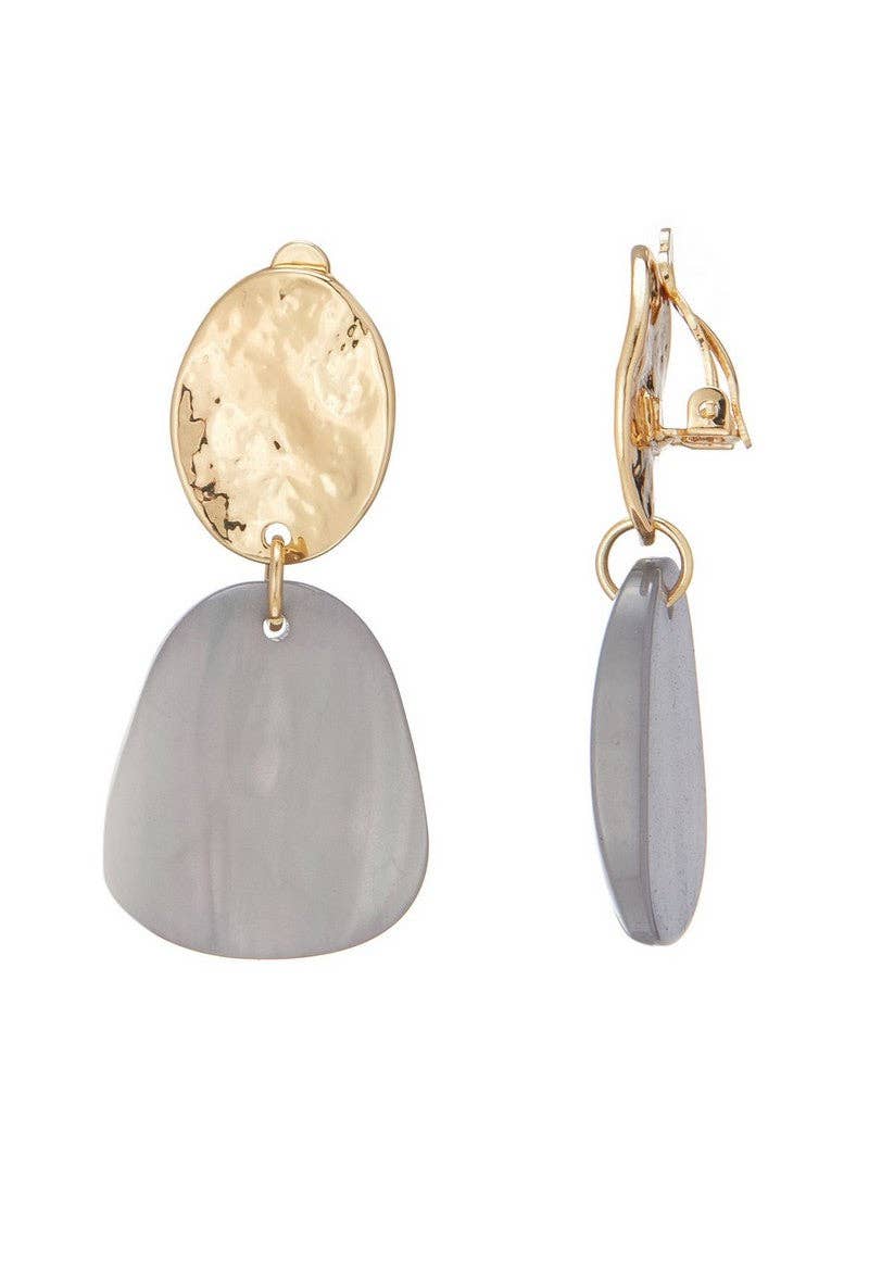 BELLE MISS - Wholesale Clip-On Earrings - Nejla clip-on earrings in stainless steel1