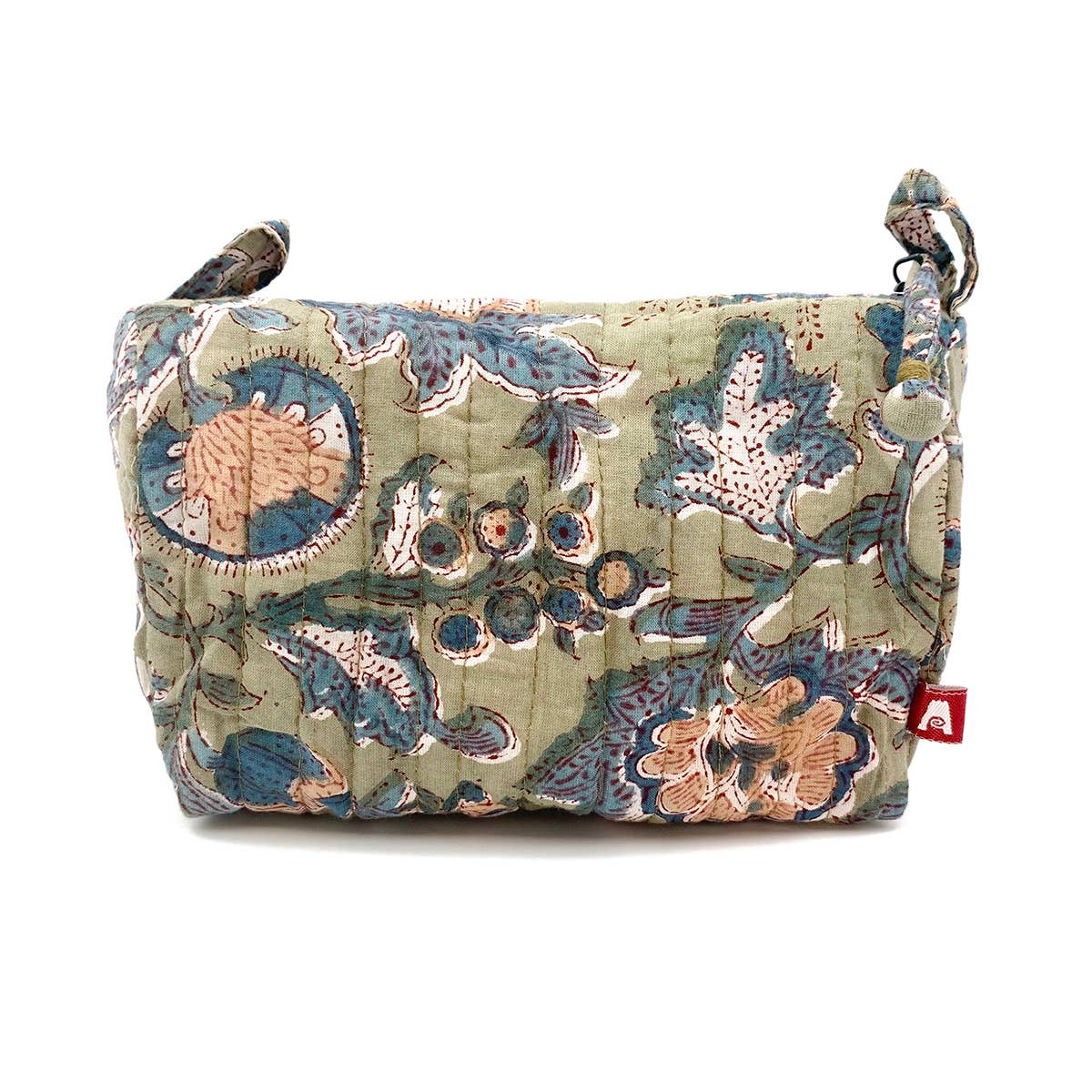 Anju Jewelry - Wholesale Toiletry Bag - Women's - Serenity Medium Travel Kit - Block Printed Cotton0