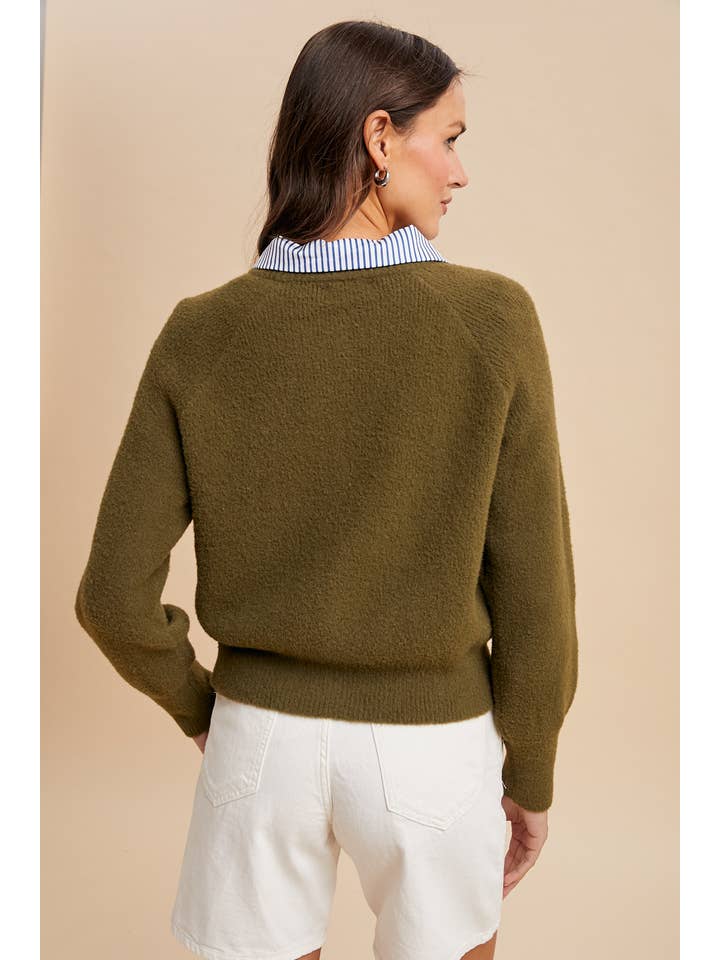 In Loom - Wholesale Cardigan - Dames - GEBREIDE VEST MET VAGE RIBBELSTRUCTUUR14