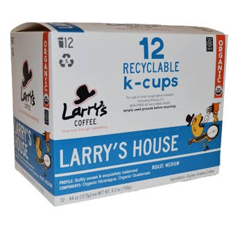 Larry's Coffee - Wholesale Coffee Pods - Larry's Coffee House blend Recyclable K cups