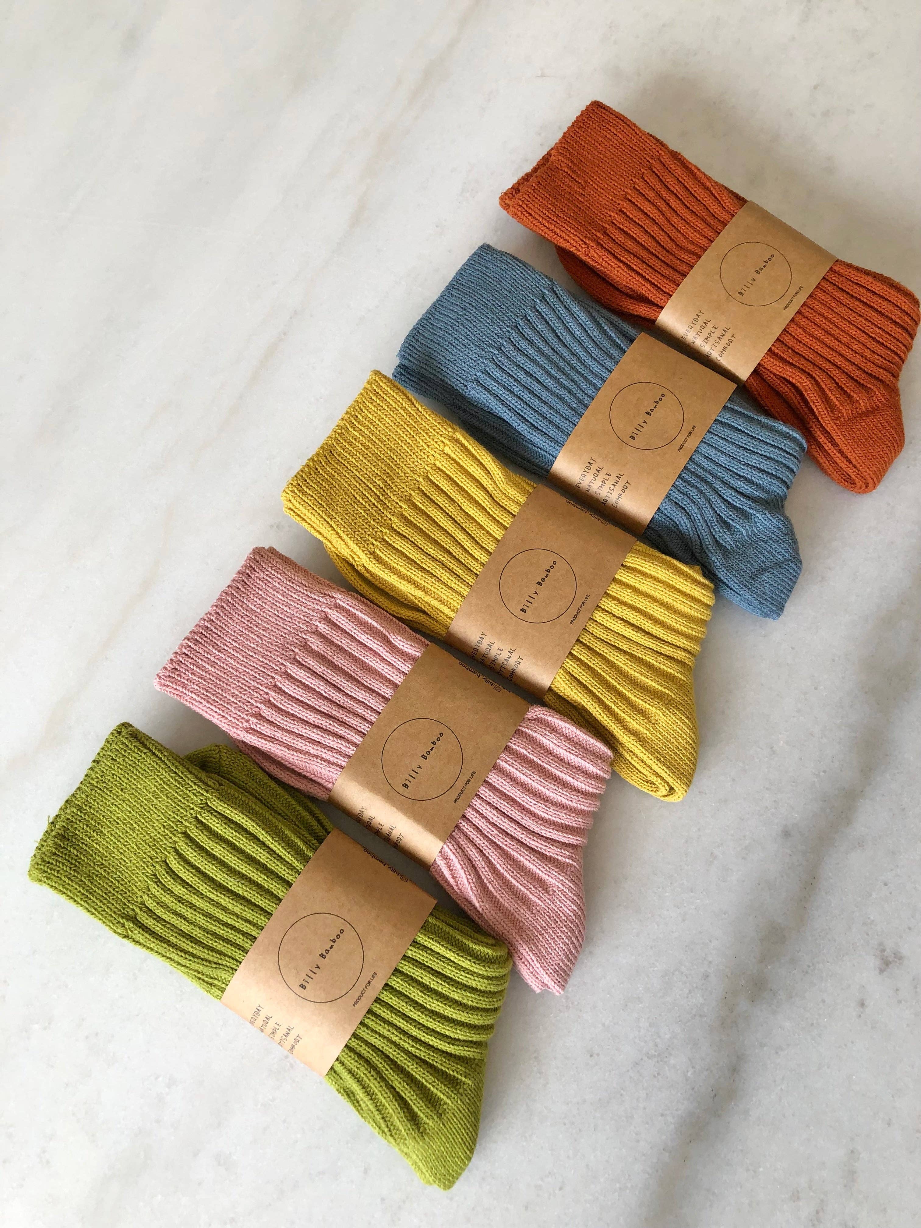 Billy Bamboo - Wholesale Socks - Unisex - RIBBED COTTON HIGH SOCKS - pastel5
