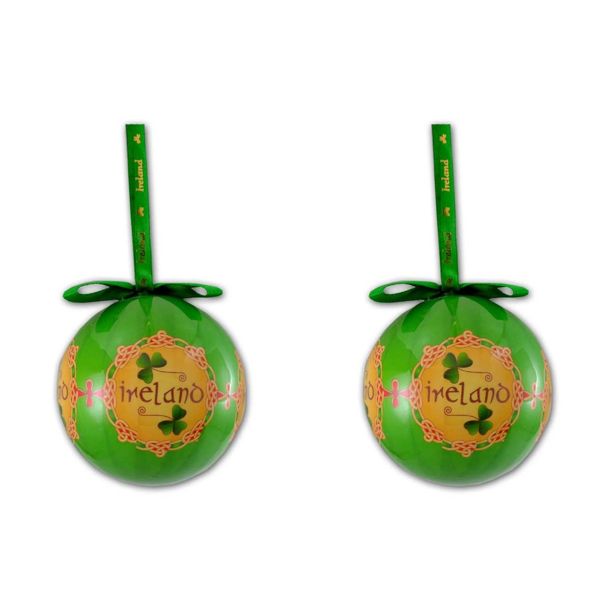 Dublin Gift Company – wholesale Prydnad – Shamrock Designed Ireland Bauble