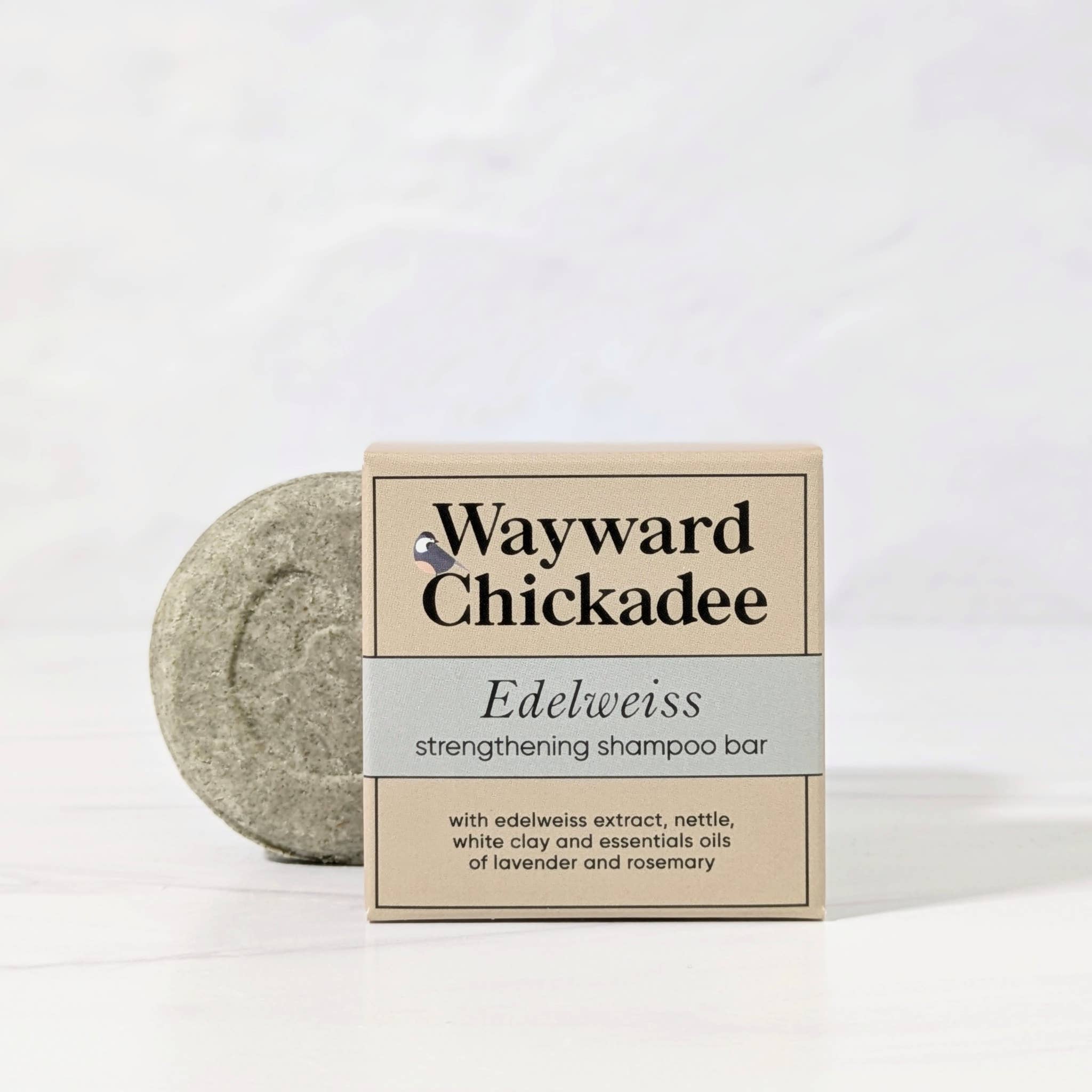 Wayward Chickadee - Wholesale Shampoo Puck/Solid Shampoo - Edelweiss Strengthing Solid Shampoo
