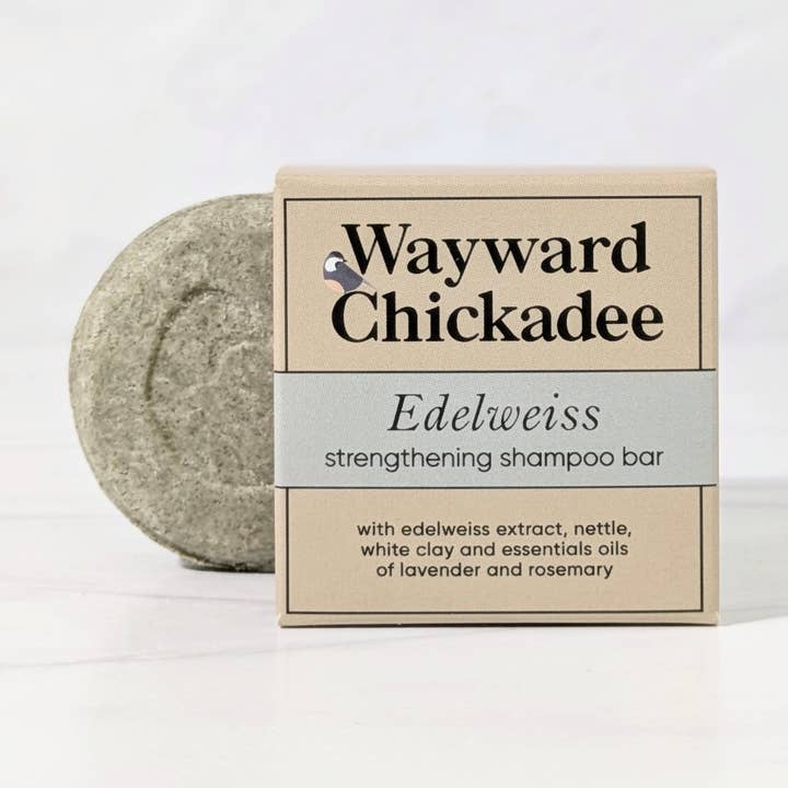 Wayward Chickadee - Wholesale Shampoo Puck/Solid Shampoo - Edelweiss Strengthing Solid Shampoo0
