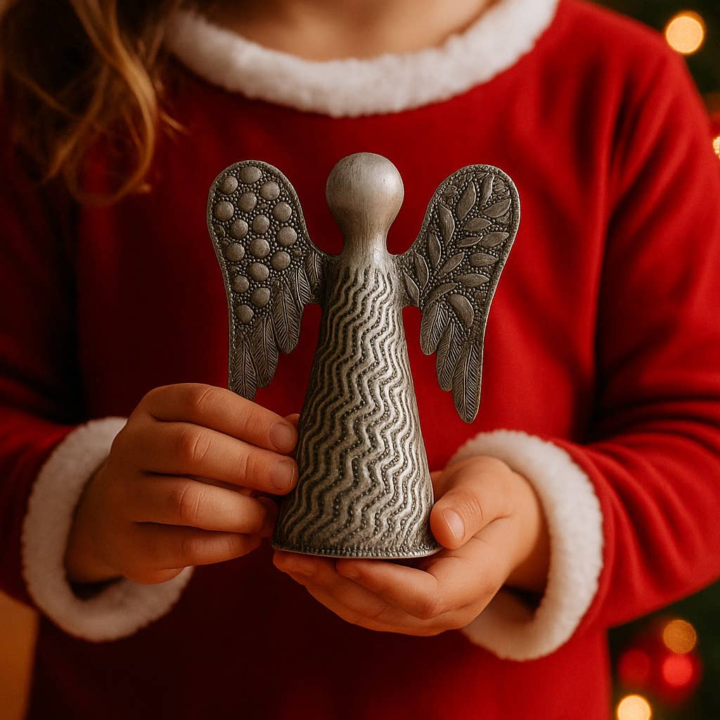 Beyond Borders - Wholesale Decorative Figurine - Medium Standing Angel Metal Art4