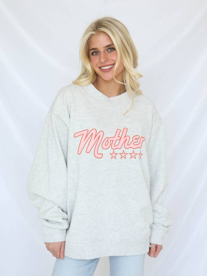 MOTHER STAR MOCK NECK - PINK for wholesale by CHARLIE SOUTHERN