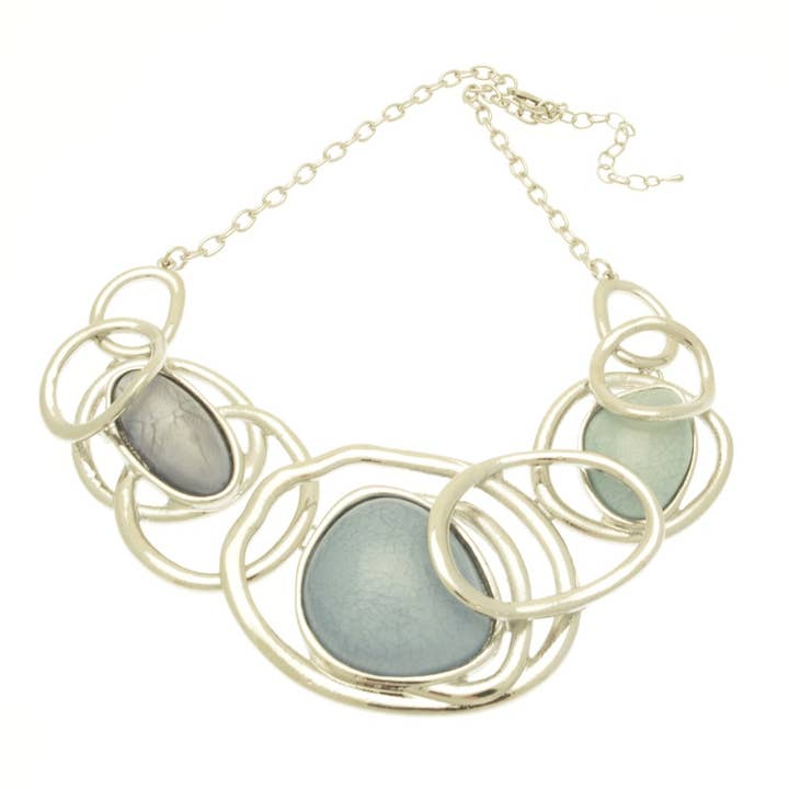 Collar Declaración Azul Soñador para venta al por mayor de Miss Milly Limited