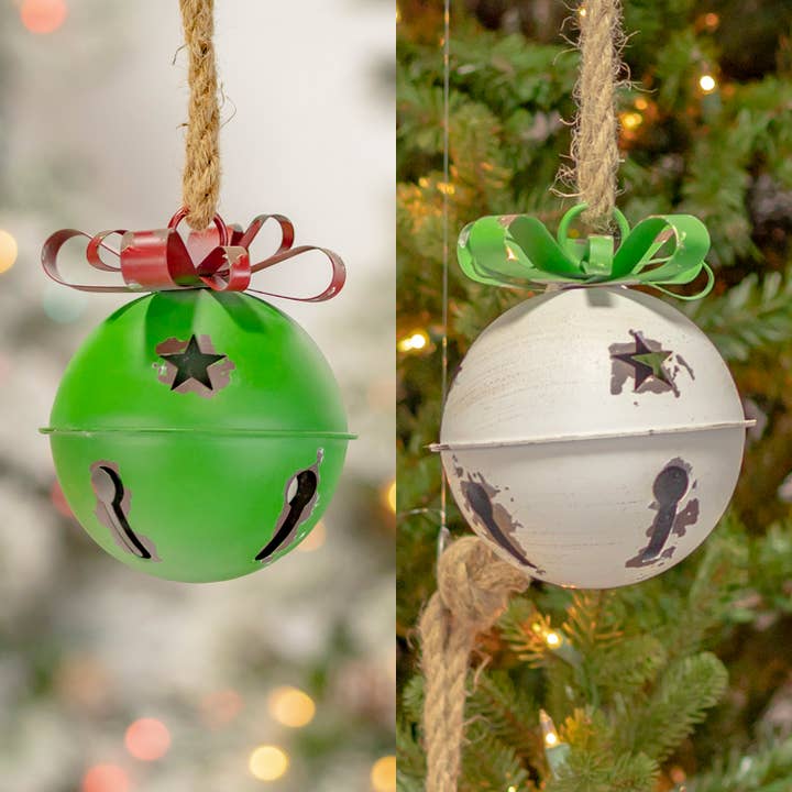 Zaer Ltd. International - Wholesale Ornament Set - Colorful Large Christmas Bells- 9 Assorted Colors1