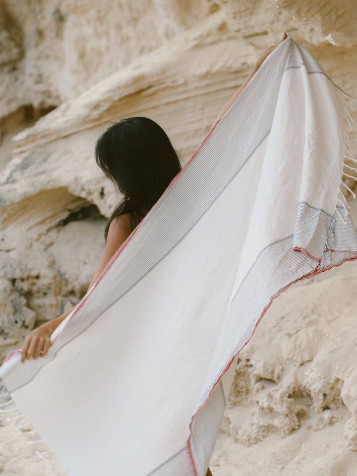 Ivory Cherry Tribeca Towel for wholesale by HOME & LOFT