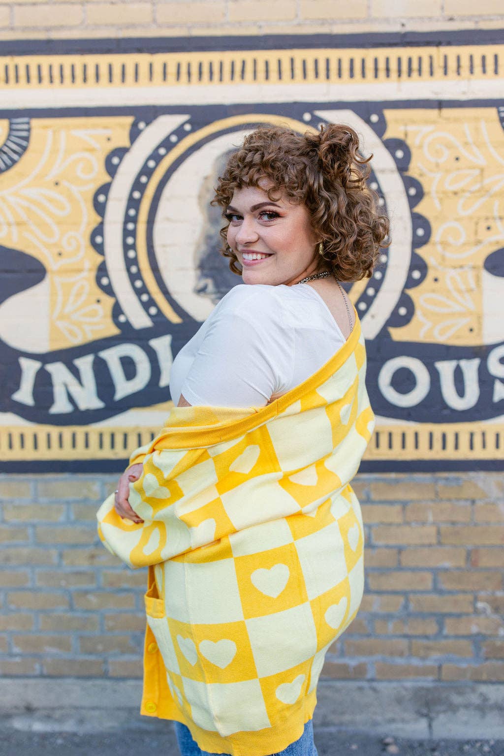 Taby Originals - Wholesale Cardigan - Women's - TABY ORIGINAL: Radical Self Love Cardigan In YELLOW*** Sizes XS-5X!***3