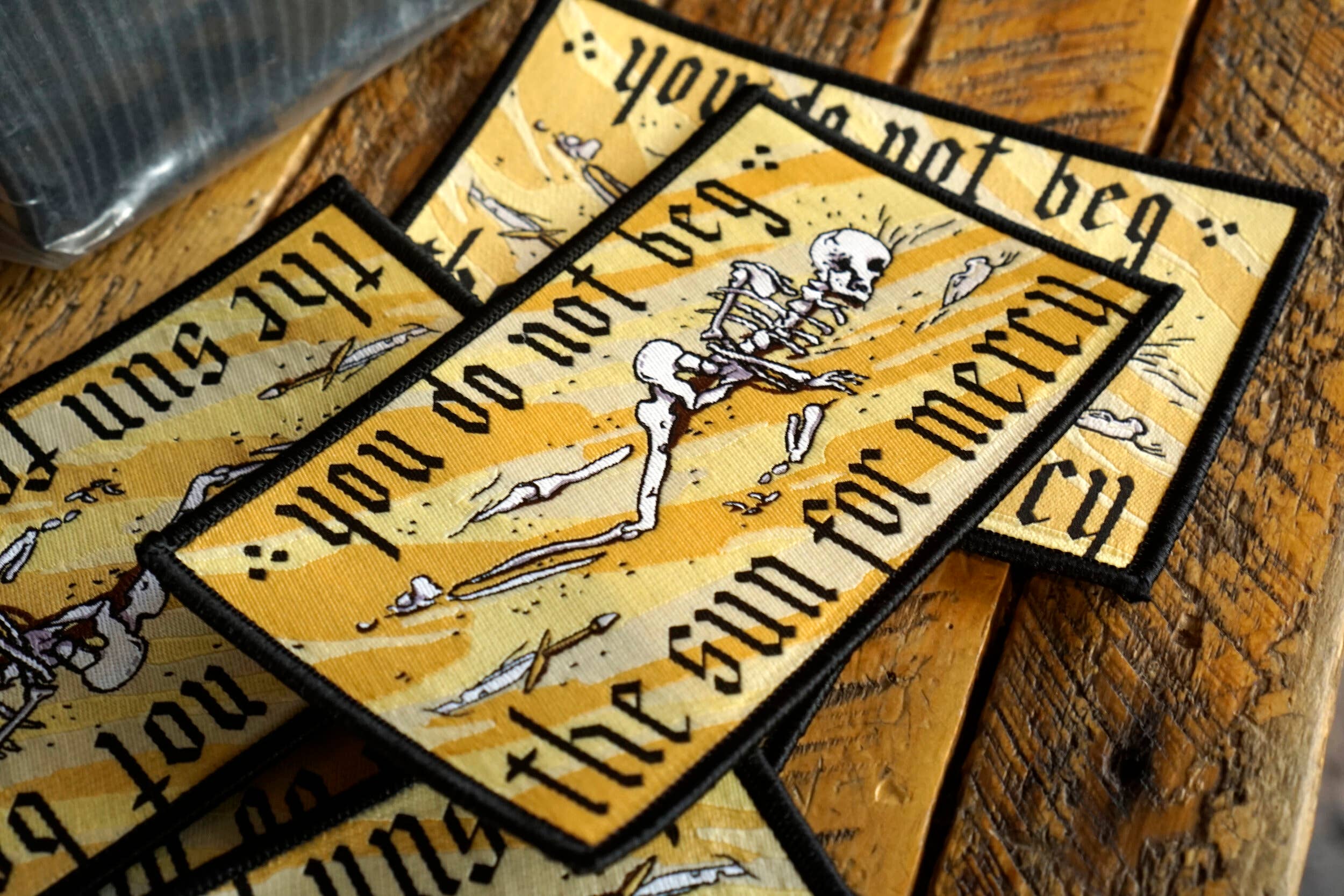 Nomad Patches – wholesale Patch – You Do Not Beg the Sun for Mercy, Dune Patch1