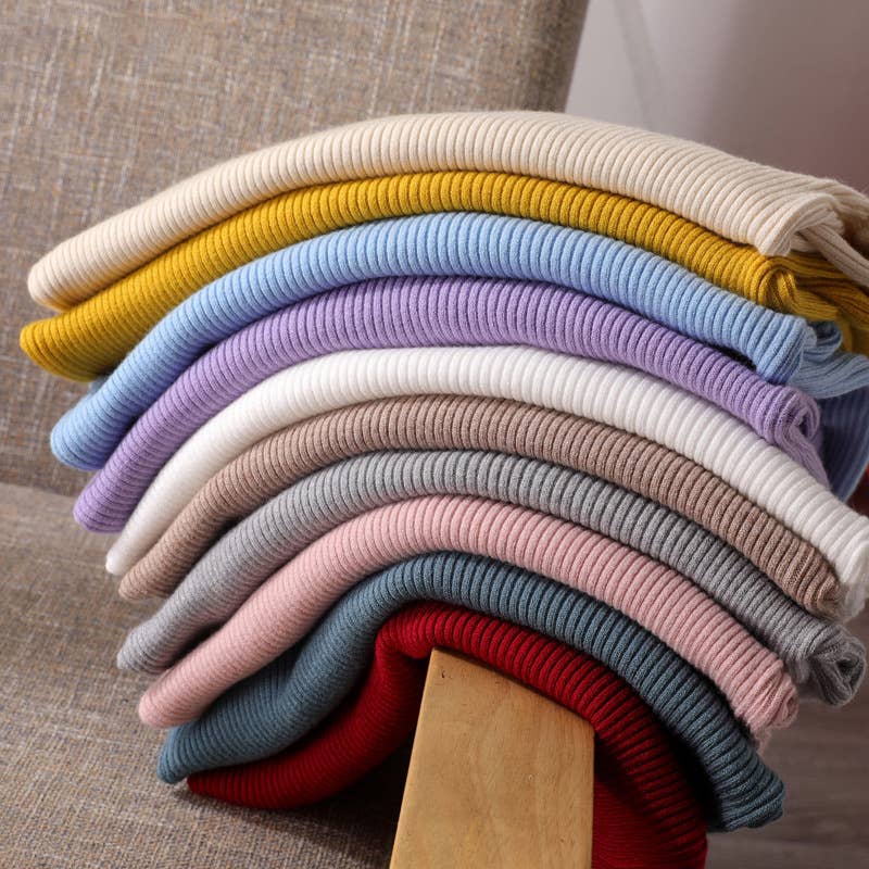 Hope & Sunshine - Wholesale Gebreide top - Dames - Solide Slim Fit Mock Neck Gebreide Top24