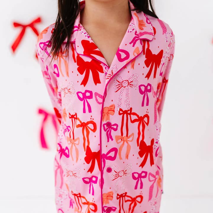 Kiki + Lulu - Vendita all'ingrosso Set loungewear - bambini - Set Bambini con Camicia a Bottoni e Fiocchi